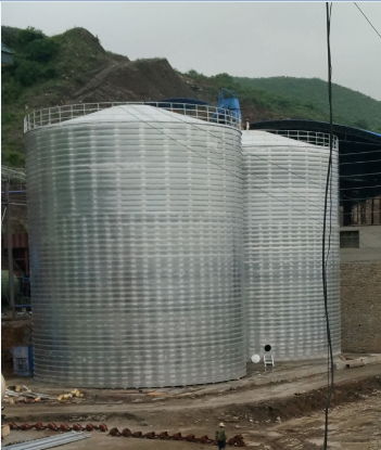 凤城粮食钢板仓的安装全过程不用热焊接